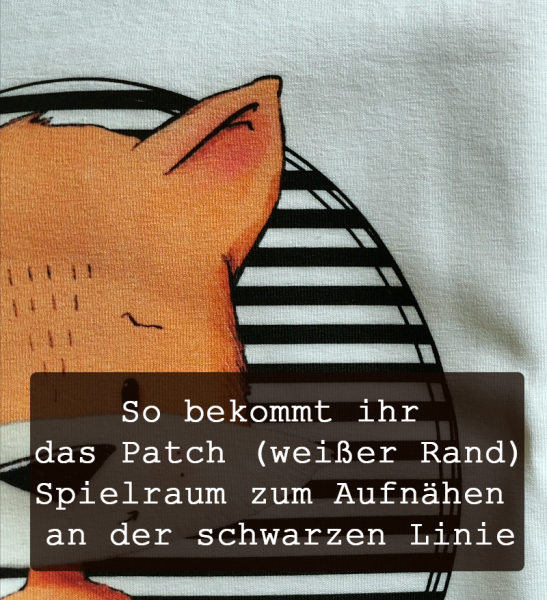 Patch / Aufnäher  - Grunge Stern - Grau